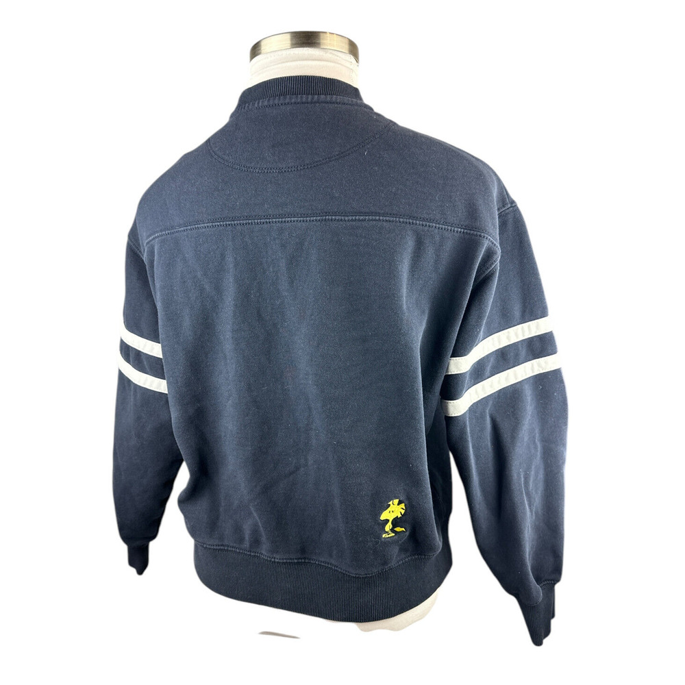 Coach X Peanuts Snoopy Lights Crewneck Oversized Sweatshirt Navy Blue Women's XS - Picture 13 of 14